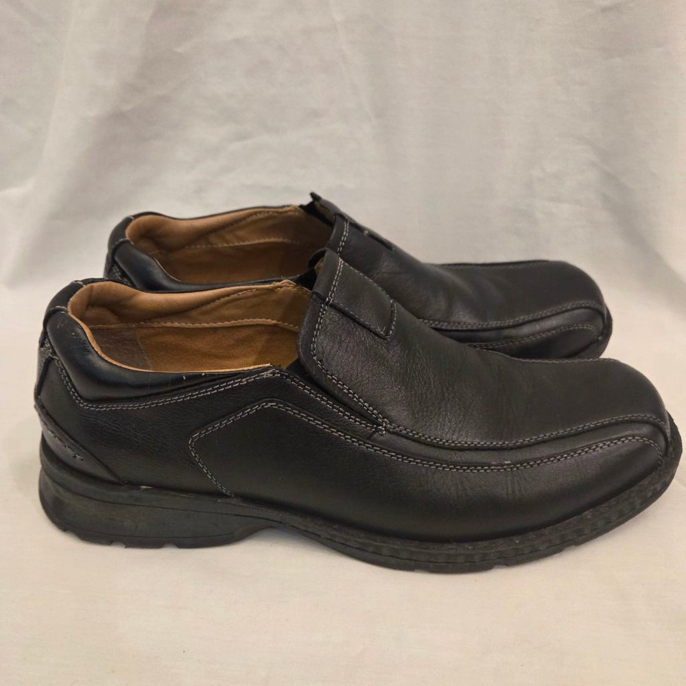 Men's Dockers Black Leather Loafers Size 11